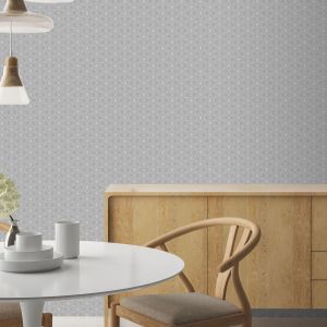 WOW Toys Papier Peint Intiss&eacute; Mini Design Grain&eacute; argent&eacute; 1005 x 52cm Gris