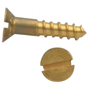 GFD Vis à bois tête fraisée fendue laiton DIN 97 3,5X40 boîte de 200 - 102054