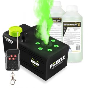 Fuzzix F506V - Machine à Fumée Verticale 500 Watts Multicolore RGB avec 2L de Liquide et Télécommande