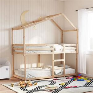 VidaXL Toit de lit pour enfants 213x85,5x144,5 cm bois de pin massif