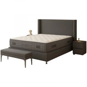 Lit Coffre COCO – Velours – 140x190 cm avec Planche de Rangement