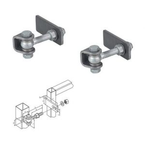 Locinox Charnières pour porte industrielle, réglage 3-D, boulon M20 Ø 18mm - GBMUBM222.
