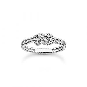 Image de Thomas Sabo TR2399-001-21 Bague en argent sterling 925 avec nœud pour femme, 58, Argent sterling, Aucune pierre précieuse