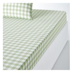 Drap housse coton bonnet 30 cm, Veldi vert Vert Couleur Vert Taille 160 x 200 cm