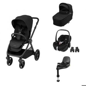 MAXI COSI - POUSSETTE TRIO Oxford + Pebble 360 pro2 + Nacelle Sense Twillic Black + Base 360 pro