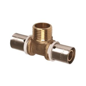 Anjou connectique Té PER à sertir Ø25 - Mâle 3/4"" (20/27) - Ø25 -