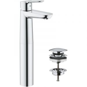 Image de Grohe BauEdge Mitigeur monocommande lavabo, pour vasque à poser, taille XL sans garniture de vidage, 23761000