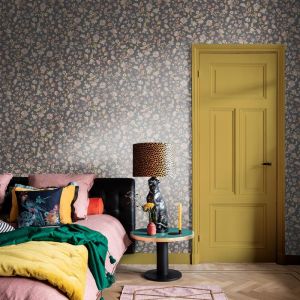 Homemaison Papier peint vinyle BLOOM Cachemire gris fonc&eacute;