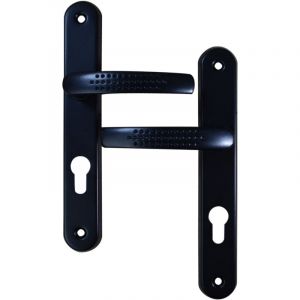 Quincadeco Poignée de porte intérieure Elona noir trou cylindre