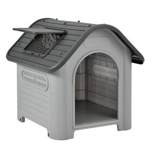Niche PVC avec trou d'aération gris et noir 87 x 72 x 75,5 cm 03_0007985