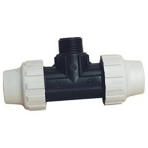 BT SELECTION T&eacute; &agrave; D&eacute;rivation M&acirc;le PE Plastique/Diam 40 33X42(1""1/4)/M&acirc;le