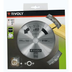 Tivoly Lame de scie circulaire coupe fine / coupe franche finition diam. 184 mm