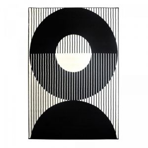 Tapis salon 80x150 VINILO Noir OEKO-TEX