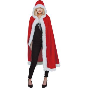 Ruedelafete Cape de Mère Noël velours luxe adulte