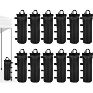Sac de Lestage pour Tonnelle Poids avec Pelle Pliante - Oxford 600D pour Pied de Tonnelle, pour Auvent Tente (12 Pi&egrave;ces)