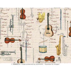 Image de Papier Italien 50 x 70 cm 85 g/m² Partitions et Instruments