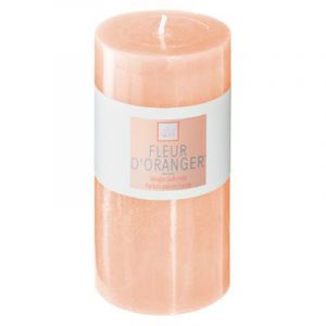 Atmosphera Bougie ronde parfumée FLEUR D ORANGER ELEA H 14 cm Fleur D Oranger