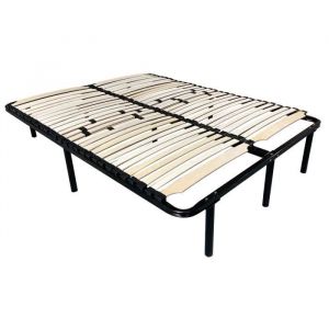 Monmobilierdesign DOZE Sommier &agrave; lattes r&eacute;glables 180x200 cm avec pieds
