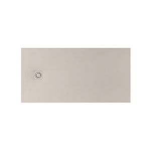 Roca Receveur de douche extra plat en Stonex Terran-N + Grille Twist - 1400x800mm - Beige