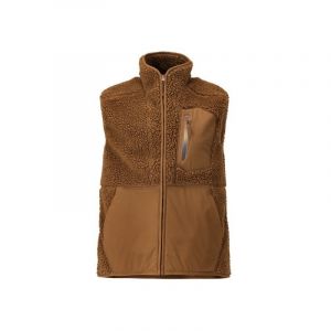Mascot Gilet fourrure zippé gilet m entre 1 et 3 400 - 500 g marron 1 pièce(s) brun polyester recyclé gilet sans manches zippé sherpa brun tm