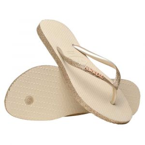 Havaianas Slim Sparkle EU 39-40 Beige - Beige - EU 39-40