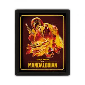 Pyramid International Cadre The Mandalorian Star Wars Saison 2 Effet Animé 3D