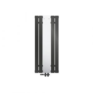 Radiateur de Salle de Bain avec Miroir 1200 x 450 mm Anthracite Raccord Central au Sol