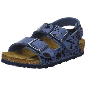 Image de Birkenstock Milano, Sandales Bride Arriere Garçons, Bleu Colour Sprays Blue, 26 EU