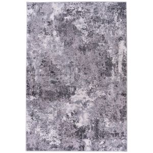 Signature Tapis abstrait gris 80x150cm