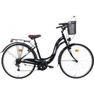 Vélo ville 28’’ ALIZEE type VTC avec cadre al ini, 7 vitesses et équipement city complet