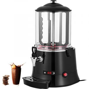 Distributeur Chocolat Chaud Professionnel - VEVOR - 10L 400W 30-90? Distributeur LED avec Plateau Égouttoir pour Boisson Chaude