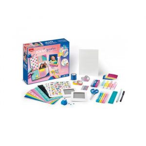 Maped Coffret scrapbooking enfant 50 accessoires (dont journal cadres photo) - atelier customisation - kit loisirs creatifs et carte tigre