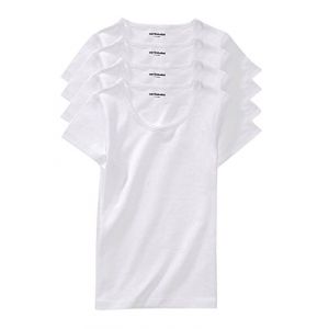 Vertbaudet Lot de 4 T-Shirts Fille Blanc 10 A