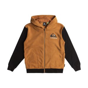 Quiksilver Essential - Sweat à capuche zippé pour Garçon 8-16 Marron - Taille 14