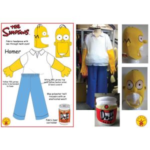 Image de Rubie's Déguisement Homer Simpson homme (taille XL)