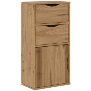 VidaXL Armoire latérale avec tiroirs odda 40x24x79 cm bois massif pin