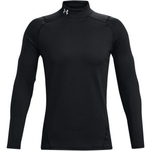 Under Armour CG Armour Fitted Mock Long Sleeve Shirt Men, noir L T-shirts course à pied