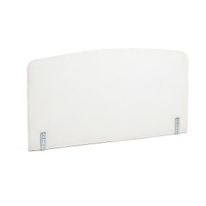 Tête de lit à housser forme galbée, Gatine Blanc Écru Taille 140 cm;160 cm;180 cm;90 cm