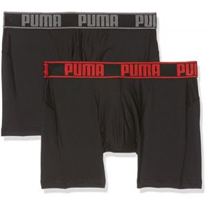 Image de Puma Active Boxer 2P Packed, sous-Vêtement de Sport Homme, Rouge (Black/Red), X-Large (Taille Fabricant: 040) (Lot de 2)