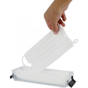 Iris Ohyama Bo&icirc;te de rangement pour 10 masques chirurgicaux, protection humidit&eacute; et poussi&egrave;re - Plastique, transparent, L21,5 x l10 x H4,5 cm