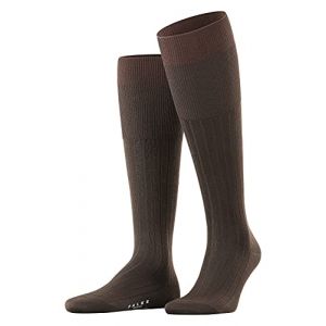 Falke Milano, Chaussettes Montantes Homme, Coton Fil D'&Eacute;cosse, Marron