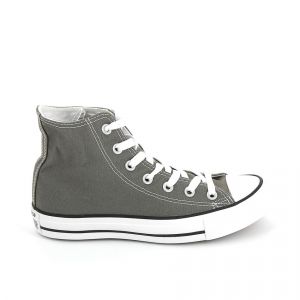Converse Chaussures casual unisexes Chuck Taylor All Star Hautes Toile Gris fonc&eacute; - Taille 38