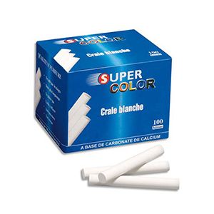 Image de JPC CRÉATIONS Boite de 100 craies anti-poussière coloris bleu - Lot de 4