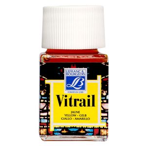 Lefranc & bourgeois Peinture Vitrail couleur pour verre flacon 50ml N° 199 jaune