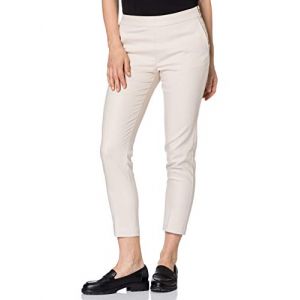 Morgan Pantalon cigarette 7/8&egrave;me ivoire femme - Couleur IVOIRE - Taille 42