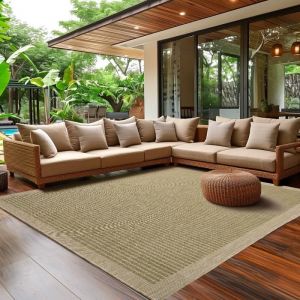 Tapis - SIMPEX - Tapis de Cuisine - Résistant aux Intempéries - Lavable - 200 x 290 cm - Vert