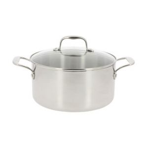 Sitram Faitout Rapsody en inox avec couvercle Ø 24 cm Gris