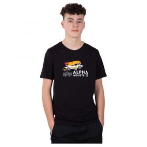 Alpha industries T-shirt à Manches Courtes Rodger Dodger Kids/teens 12 Years Black