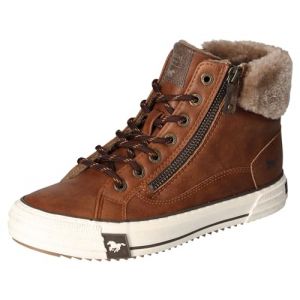 Mustang Baskets FEMME cognac et &agrave; lacets