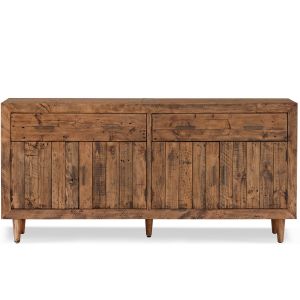 Image de Décoration d'Autrefois Bahut 2 Tiroirs Bois Marron 180x45x85cm